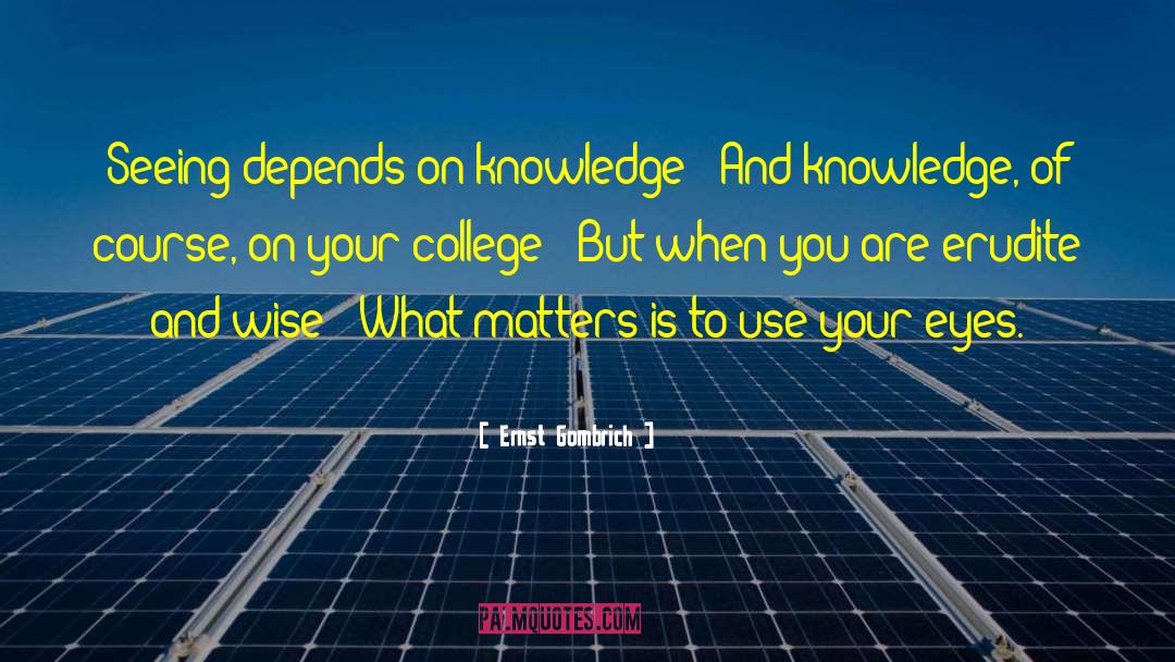 Spreading Knowledge quotes by Ernst Gombrich