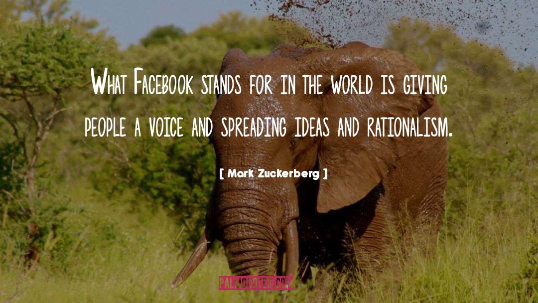 Spreading quotes by Mark Zuckerberg