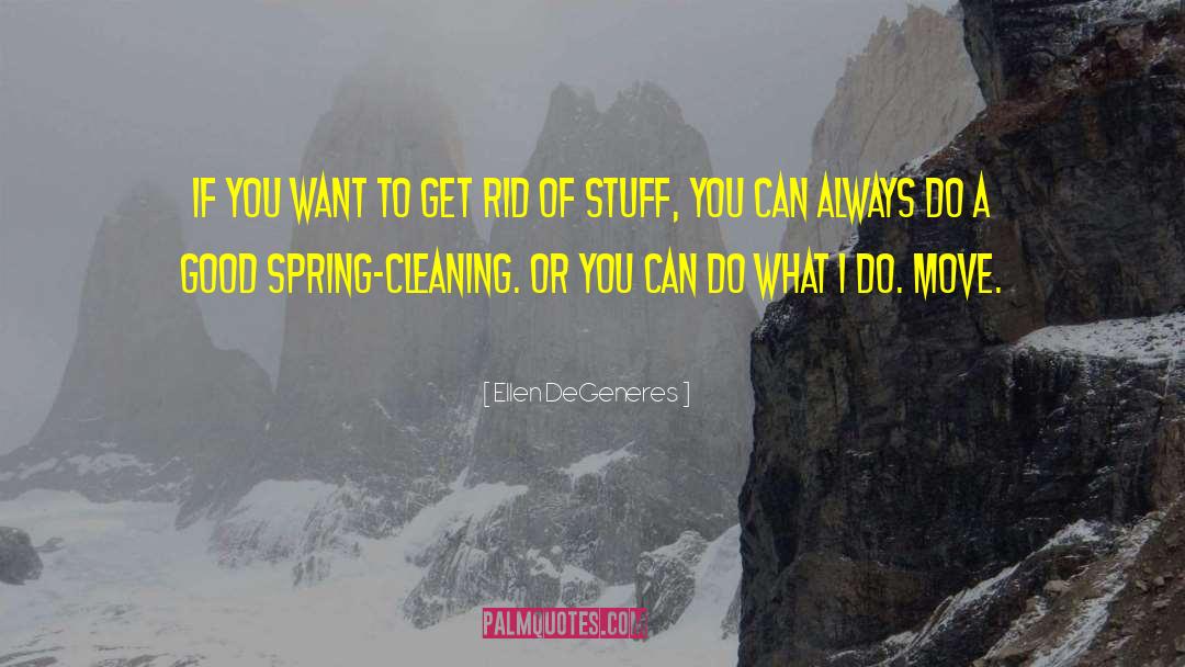 Spring Cleaning quotes by Ellen DeGeneres