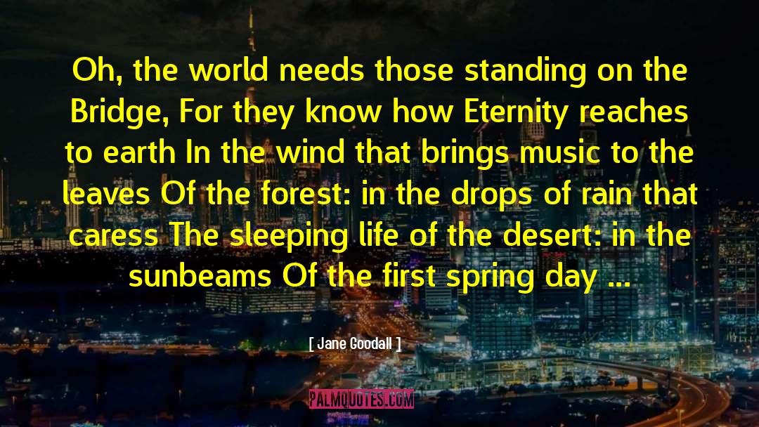 Spring Day quotes by Jane Goodall