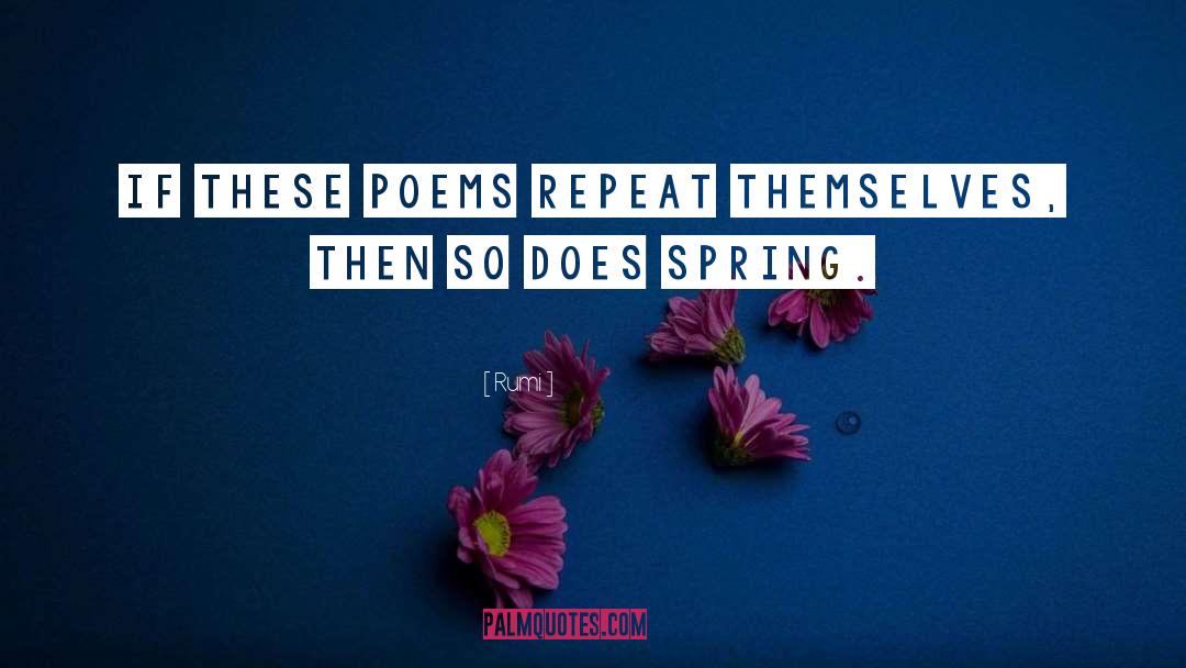 Spring Inspiring quotes by Rumi