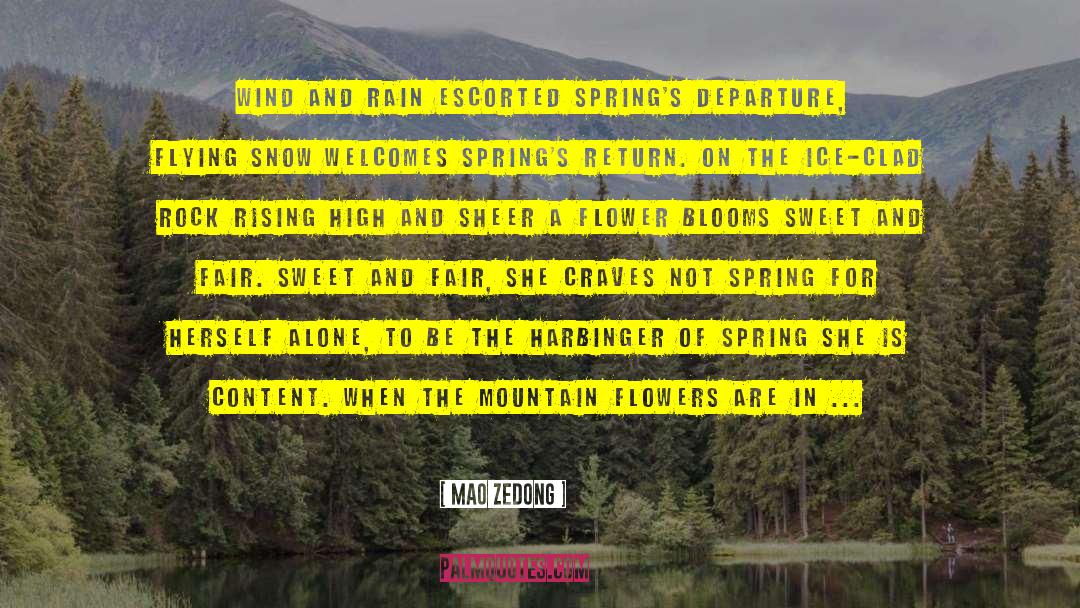 Spring Inspiring quotes by Mao Zedong