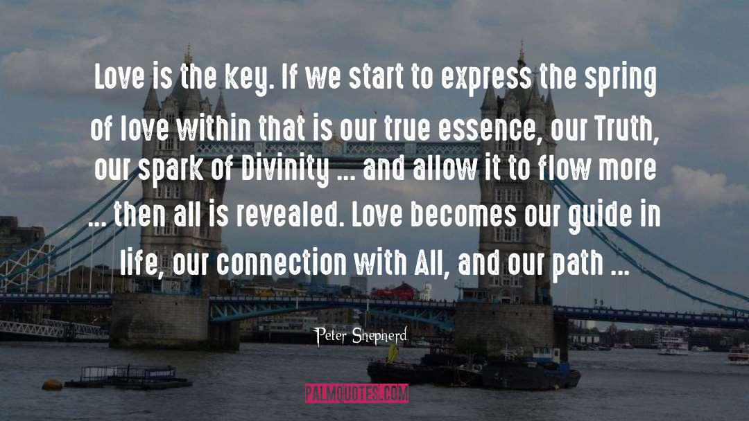 Spring Love quotes by Peter Shepherd