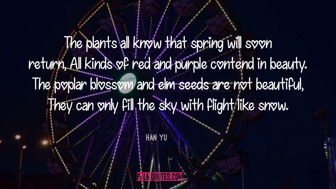 Spring Poetry quotes by Han Yu