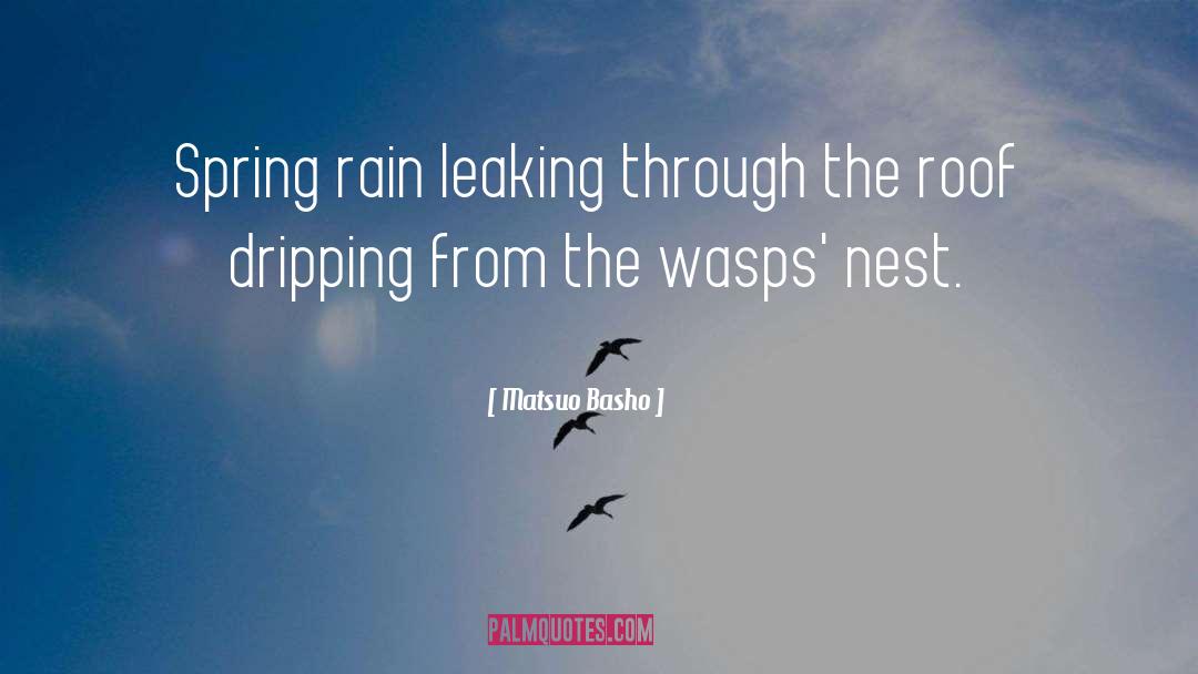 Spring Rain Quote quotes by Matsuo Basho