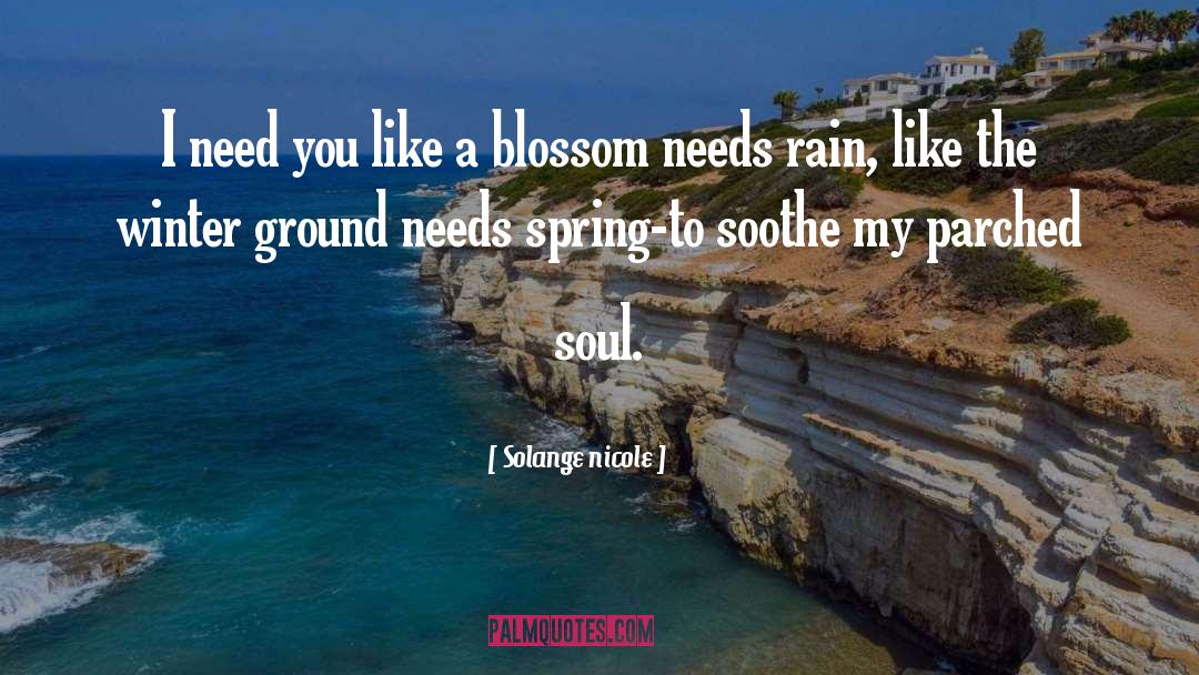 Spring Rain Quote quotes by Solange Nicole
