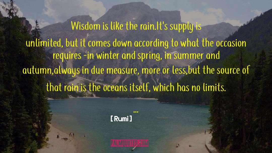 Spring Rain Quote quotes by Rumi