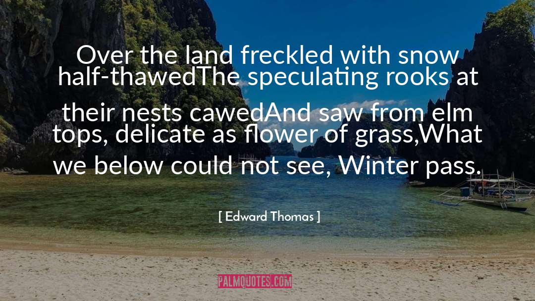 Spring Snow quotes by Edward Thomas