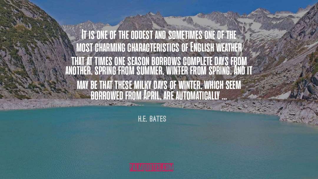Spring Summer quotes by H.E. Bates