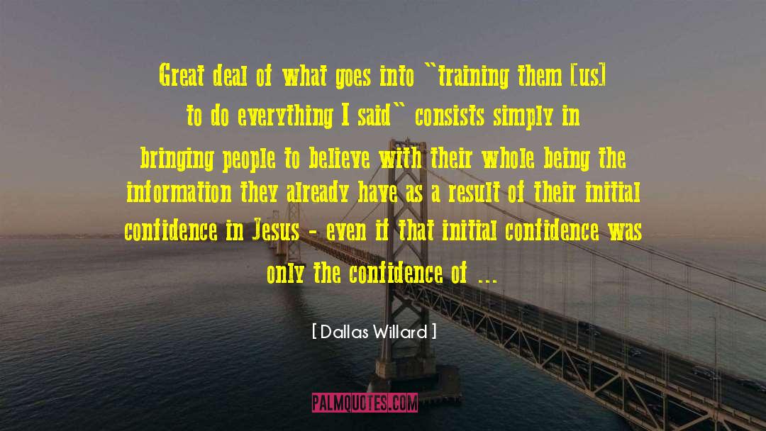 Spring Training quotes by Dallas Willard