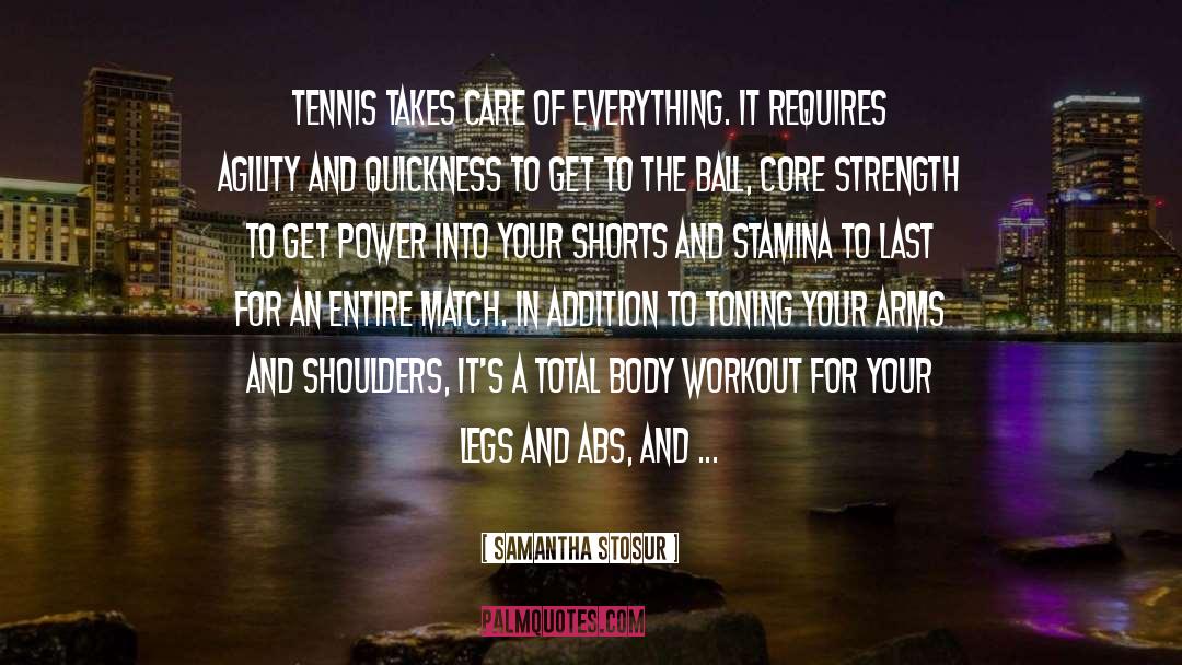 Springen Tennis quotes by Samantha Stosur
