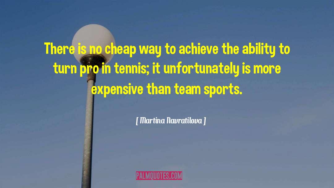 Springen Tennis quotes by Martina Navratilova