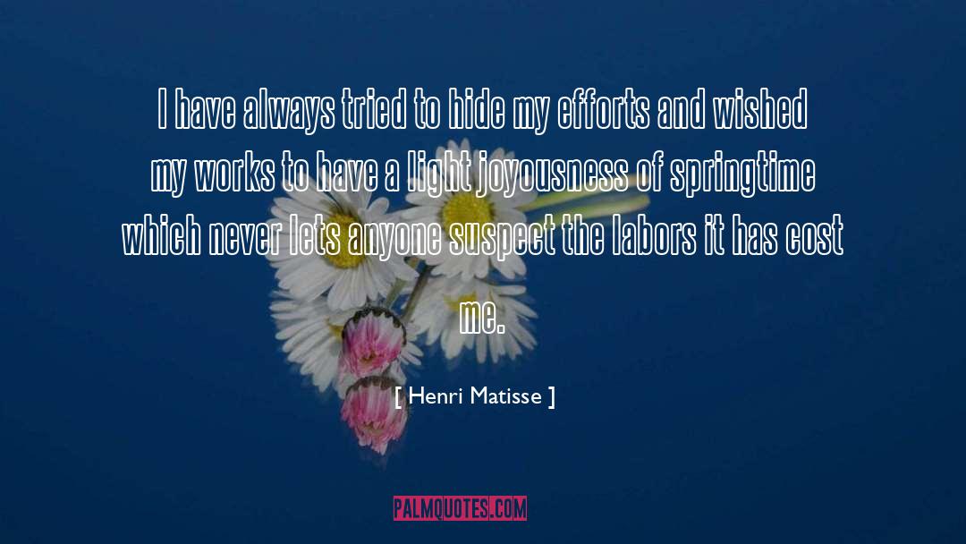 Springtime quotes by Henri Matisse
