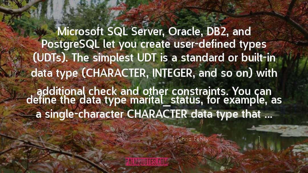 Sql Course quotes by Chris Fehily