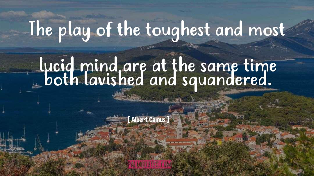 Squandered quotes by Albert Camus