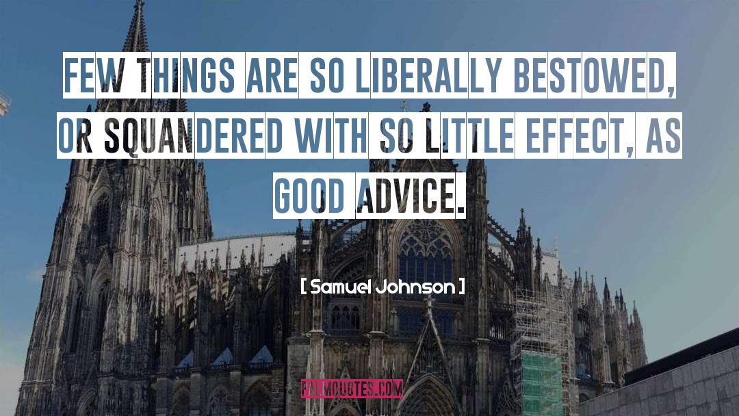 Squandered quotes by Samuel Johnson