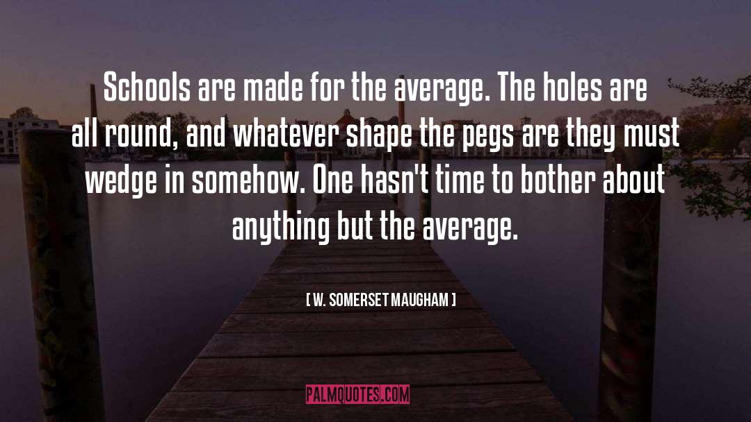 Square Pegs In Round Holes quotes by W. Somerset Maugham