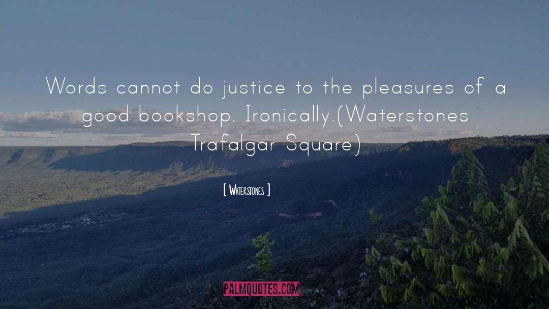 Square quotes by Waterstones