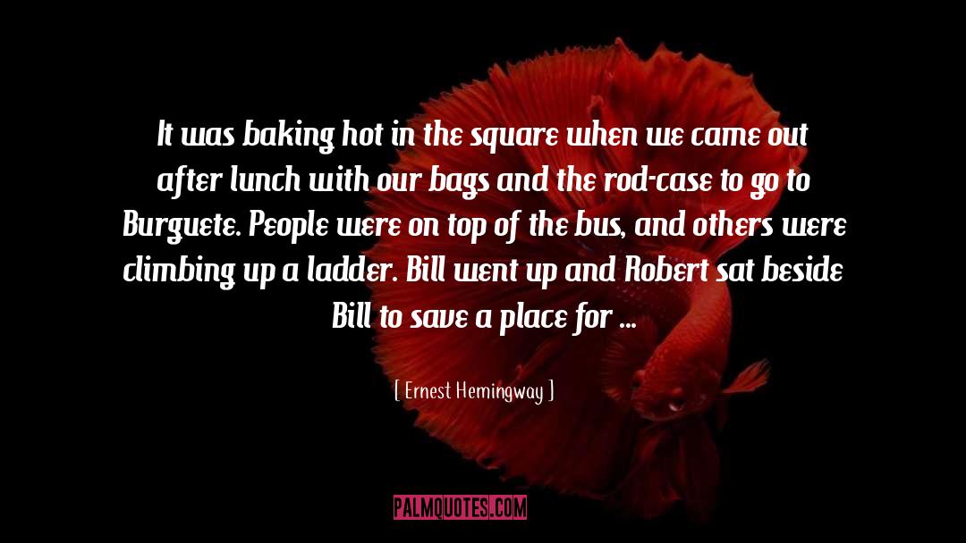 Square quotes by Ernest Hemingway