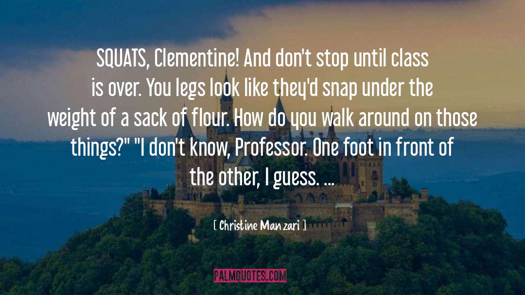 Squats quotes by Christine Manzari