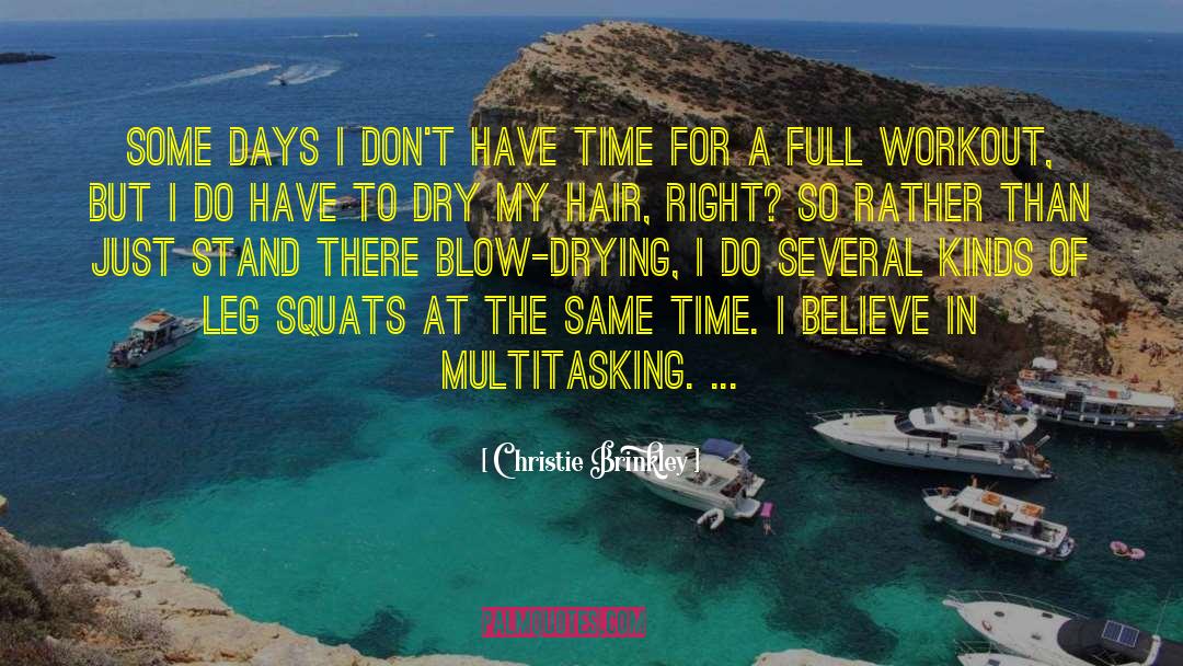 Squats quotes by Christie Brinkley