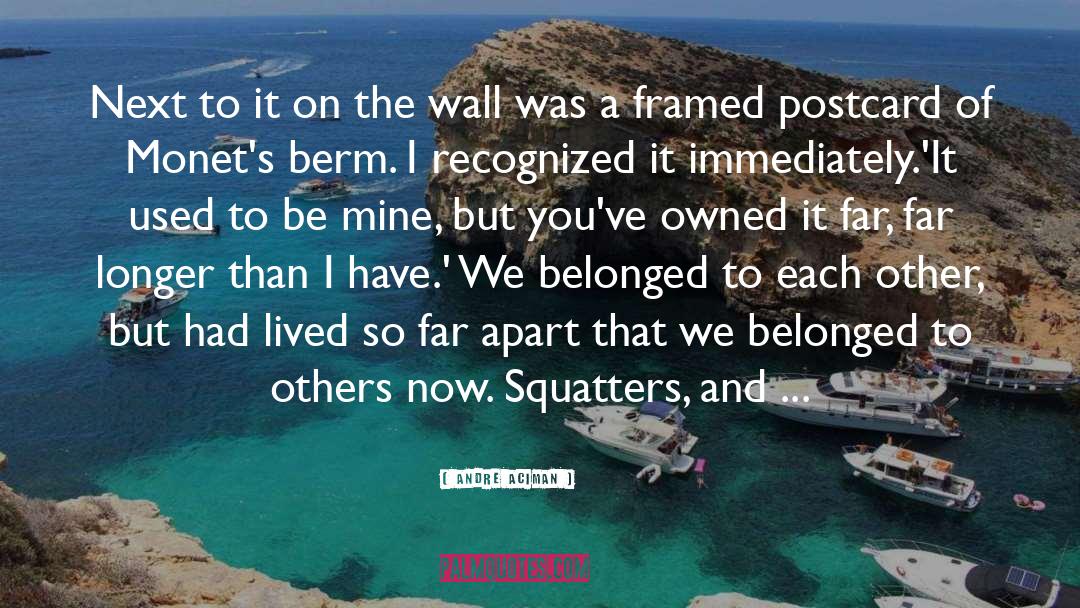 Squatters quotes by Andre Aciman