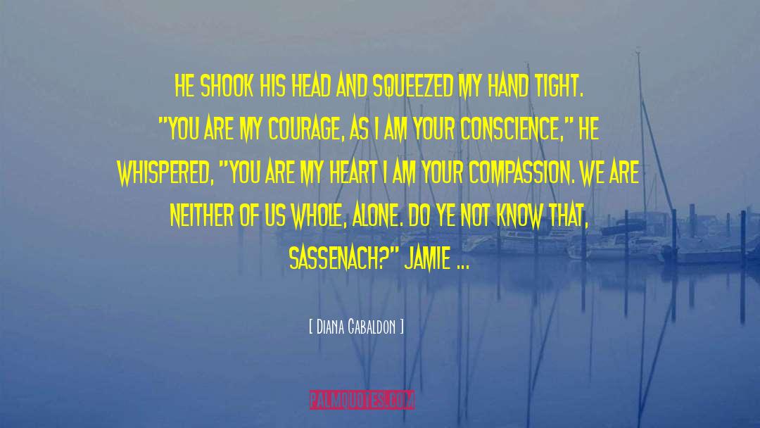 Squeezed quotes by Diana Gabaldon