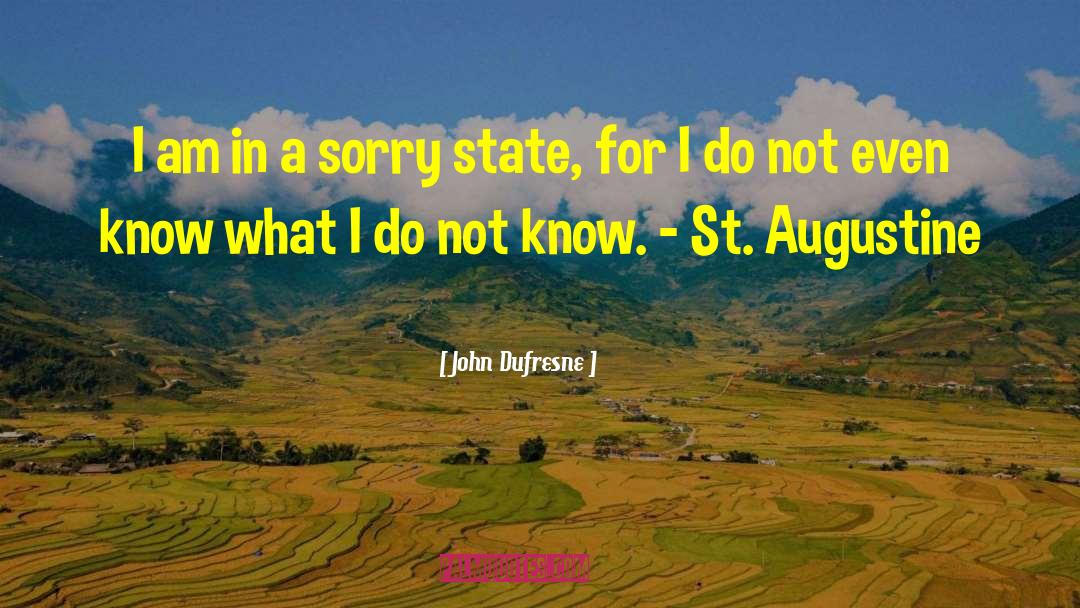St Augustine quotes by John Dufresne