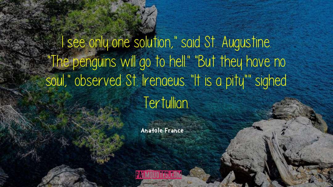 St Augustine quotes by Anatole France