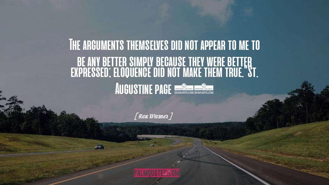 St Augustine quotes by Rex Warner