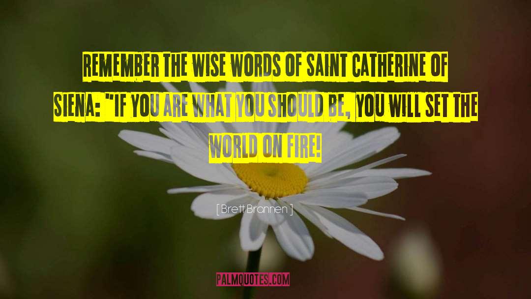 St Catherine Of Siena quotes by Brett Brannen