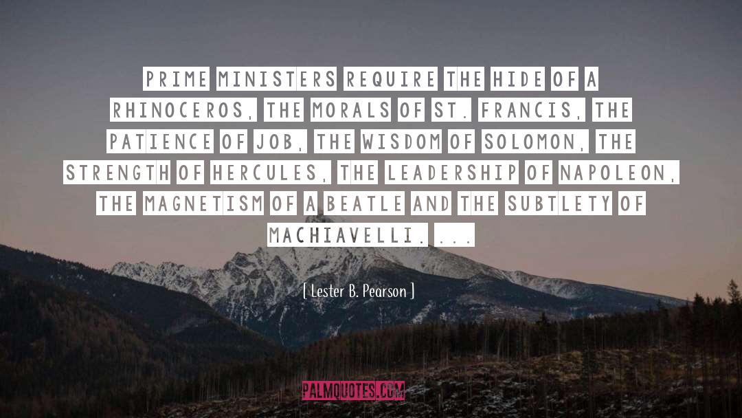 St Francis quotes by Lester B. Pearson