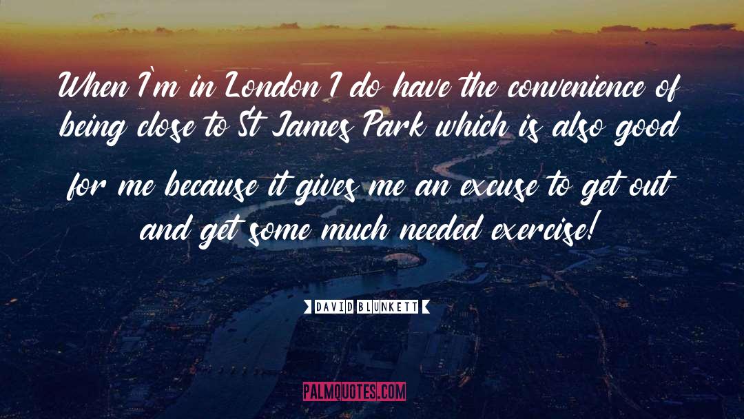 St James quotes by David Blunkett