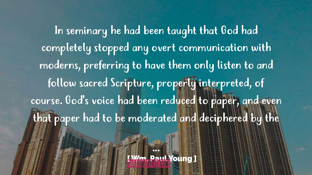 St Paul Scripture quotes by Wm. Paul Young