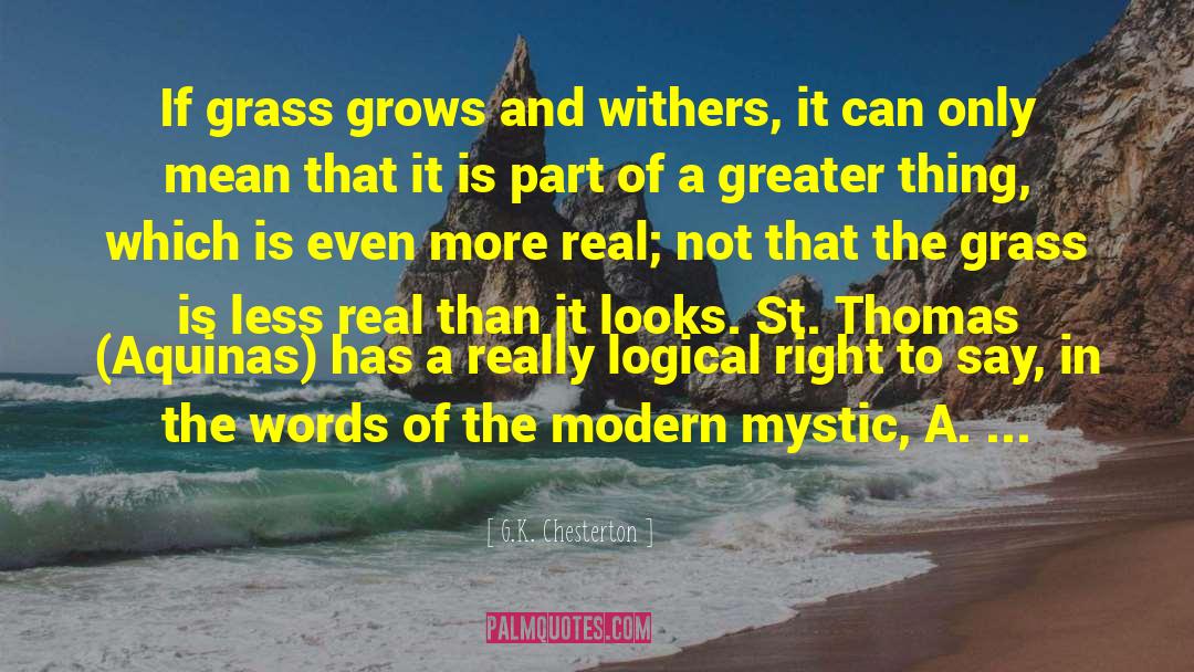 St Thomas quotes by G.K. Chesterton