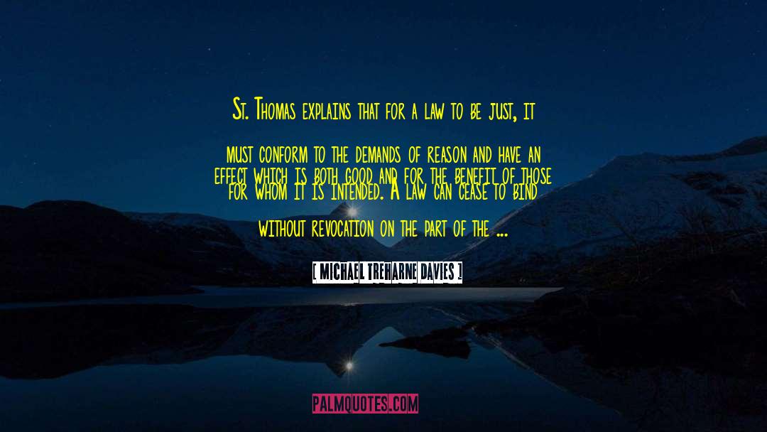 St Thomas quotes by Michael Treharne Davies