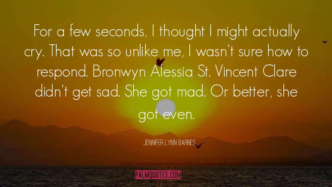 St Vincent quotes by Jennifer Lynn Barnes