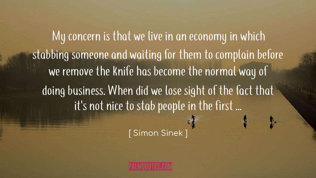 Stabbing quotes by Simon Sinek