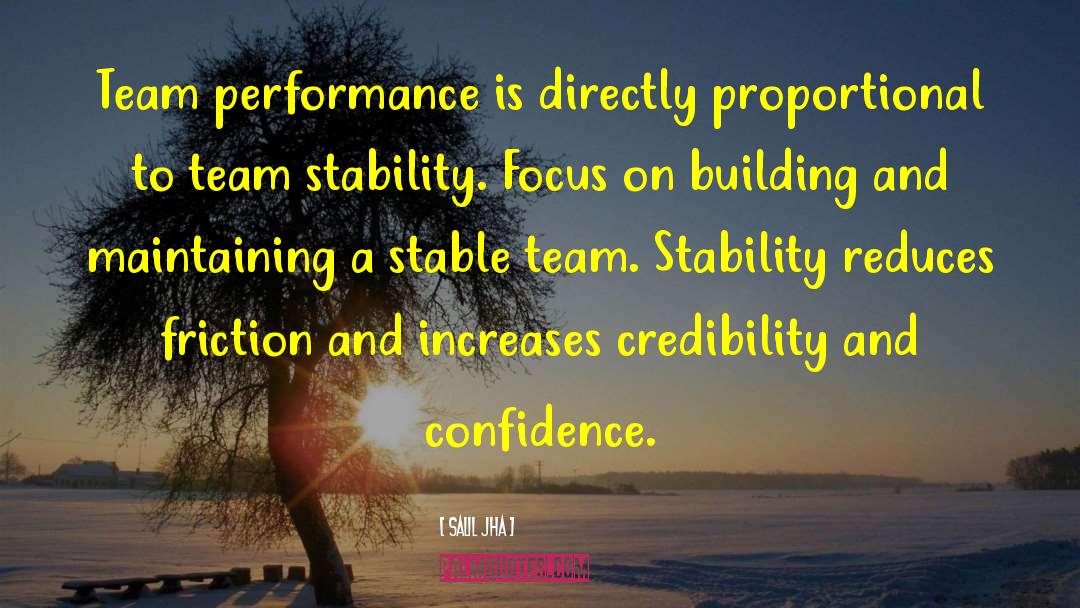 Stability Operations quotes by Salil Jha