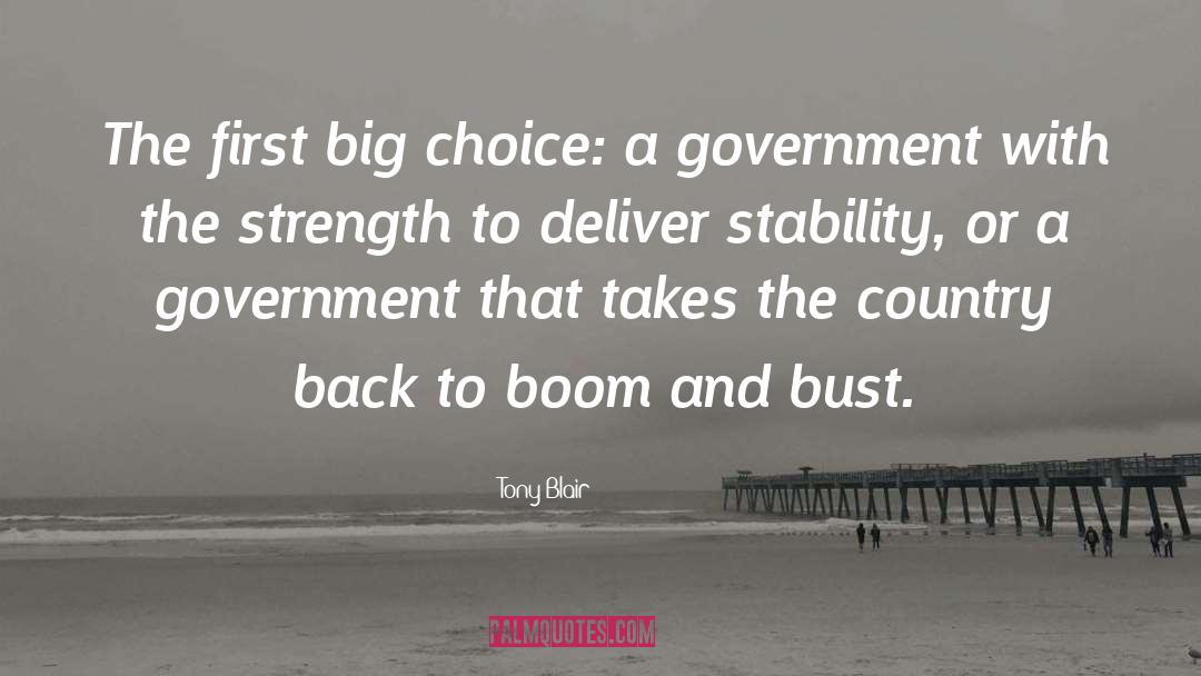 Stability quotes by Tony Blair