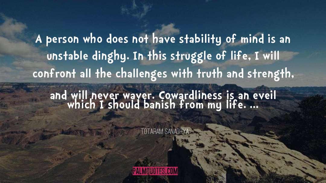 Stability quotes by Totaram Sanadhya