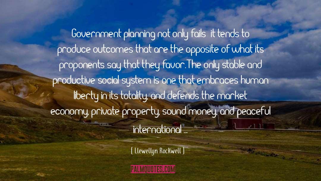 Stable Government quotes by Llewellyn Rockwell