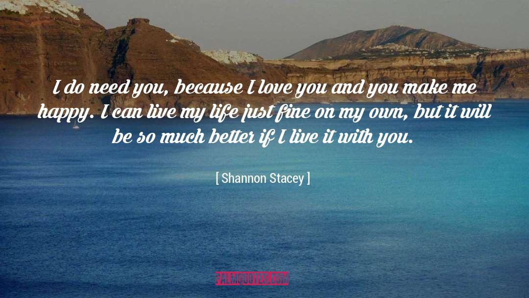Stacey quotes by Shannon Stacey