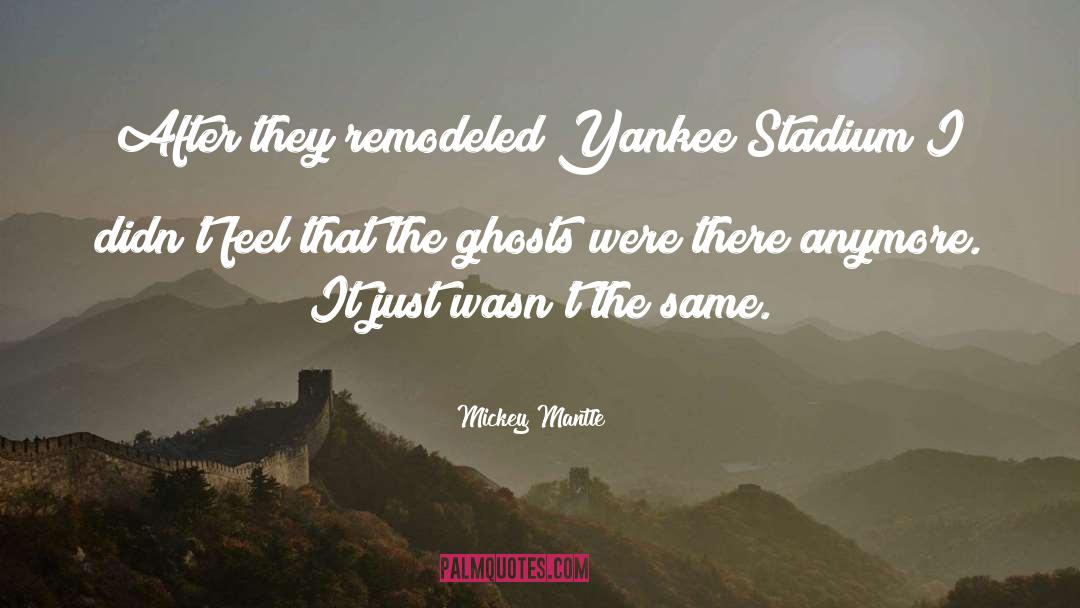 Stadiums quotes by Mickey Mantle