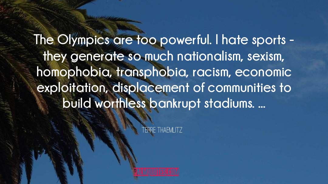 Stadiums quotes by Terre Thaemlitz