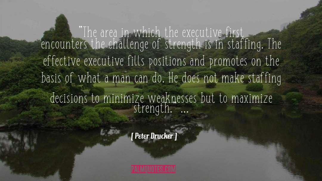 Staffing quotes by Peter Drucker