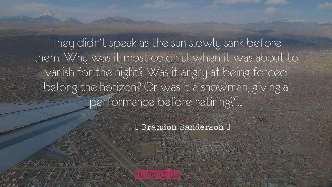 Stage Performance quotes by Brandon Sanderson