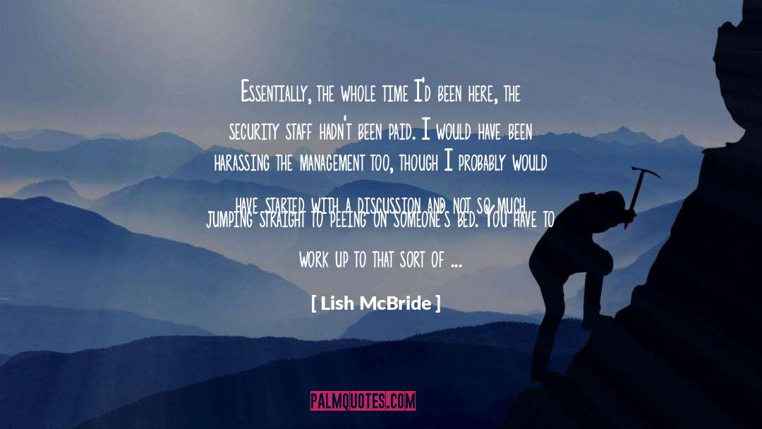 Staged quotes by Lish McBride
