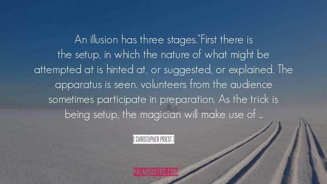 Stages quotes by Christopher Priest