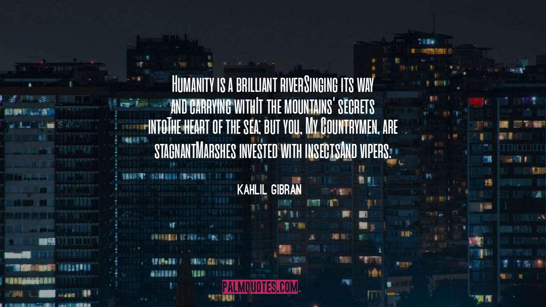 Stagnant quotes by Kahlil Gibran